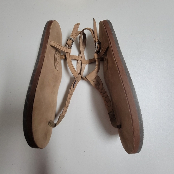 Rainbow Slingback Buckle Leather Sandals. - Picture 4 of 9